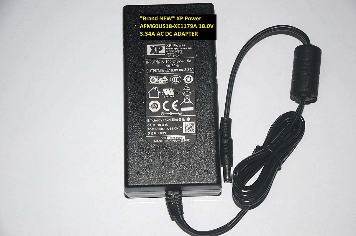 *Brand NEW* 18.0V 3.34A XP Power AFM60US18-XE1179A AC DC ADAPTER